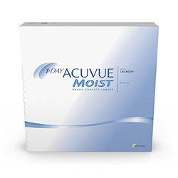 Acuvue 1-DAY ACUVUE MOIST –Reemplazo Diario – protección UV – 90 lentes +2.75 radio 8.5