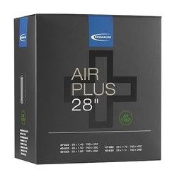 Schwalbe Air Plus Camera d'aria per Bicicletta. Unisex Adulto, Nero, Taglia Unica