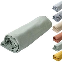 Hoppediz Premium inbakerdoek van biologisch katoen, veelzijdige knuffeldeken & babydeken, ideaal als knuffeldeken, eerste deken en knuffeldoek, salie