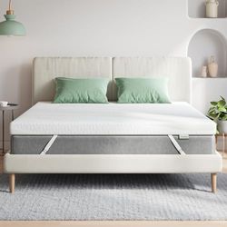 Novilla Surmatelas 90x190 CM, Matelas en Mousse à Mémoire de Forme en Gel, 5CM, avec Design Antidérapant et Certification de Sécurité, Mousse Thermostatique Froide, Housse Lavable