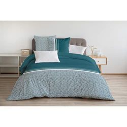 Beddengoedset, 3-delig, 220 x 240 cm, 100% katoen, 57 draden/cm², tilt, dennenboom Celadon (HP-62558)