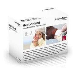 InnovaGoods® Riscaldatori per le mani Heatic Hand, confezione da 10, scaldano le tue mani in modo rapido ed efficace, design discreto e confortevole, ideali per l'inverno.