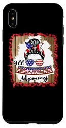 All American Mommy Patriotic Matching Family 4th of July Custodia per iPhone XS Max