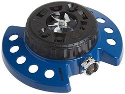 DRAMM ColorStorm 9-Pattern torreta aspersor con Base de Metal Pesado, Azul
