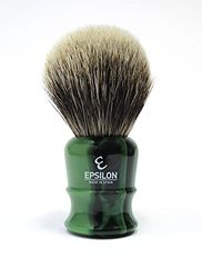 Epsilon Pennello da Barba in Tasso Bianco Verde 55/26 mm, Standard, Unico