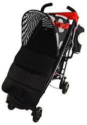 Voetzak/kosy Toes compatibel met Koochi Pushmatic kinderwagen, zwart