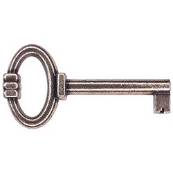 cyclingcolors 1x Vintage Style Open Barrel Skeleton Key 64 mm Furniture Cabinet Antique Burnished