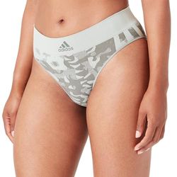 adidas Carta de Pierna Alta Ropa Interior, Olive & Print, XS para Mujer