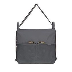 LÄSSIG 1107004236 baby barnvagnsväska barnvagnsväska ryggsäck/avslappnad konvertering Buggy Bag antracit, grå, 348 g
