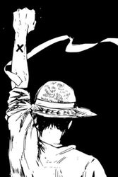 LUFFY XR: Black lined notebook / SIZE : 6x9