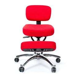 Jobri Jazzy Kneeling Chair with Back Support - Red,66 x 68 x 28 cm