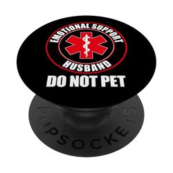 Apoyo Emocional Marido No Mascota Divertido Marido PopSockets PopGrip Adhesivo