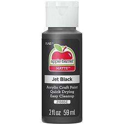 Plaid:Craft Acrylic Paint, Jet Black, 59.1 ml (Pack of 1)