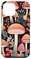 iPhone 12 mini Retro Vintage Flower Hippie Aesthetic Cottagecore Mushroom Case