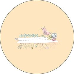 Bonateks, Ronde digitaal bedrukte muismat, antislip onderkant, voor kantoor en thuis, diameter: 22 cm