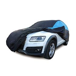 MORNYRAY Housse de voiture imperméable, résistante aux intempéries, à la neige, aux UV, coupe-vent pour l'extérieur, taille universelle pour berline (convient aux SUV d'une longueur de 414 à 436,9 cm,