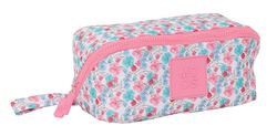Safta Moos Flores Pennenetui, vierkant, groot, voor kinderen, ideaal voor schoolleeftijd, comfortabel en veelzijdig, kwaliteit en duurzaamheid, 20 x 10 x 10 cm, meerkleurig, Meerkleurig, Standaard,