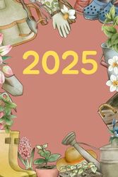 2025: Terminkalender , Organizer und Wochenplaner mit Monatsübersichten , Wochenübersichten und vielen Notizmöglichkeiten, ca. DIN A 5 , Motiv vintage Watercolor