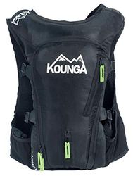 Kounga Unisex Auyan Ultra Trail ryggsäck, 15 l, svart