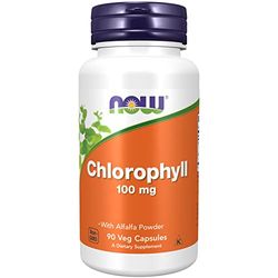 Now Foods, Chlorophyll, 100mg, 90 Vegan Capsules, Lab-Tested, Vegetable, Minerals, Gluten Free, Soy Free, Vegetarian