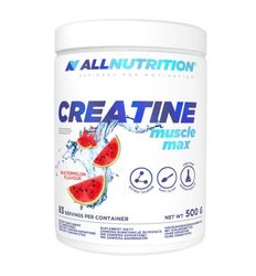 ALLNUTRITION Creatine Muscle Max Food Suplement - Creatine Monohydrate with Taurine - Performance Boost and Muscle Recovery - No Added Sugar - Instant Powder 500g - Watermelon