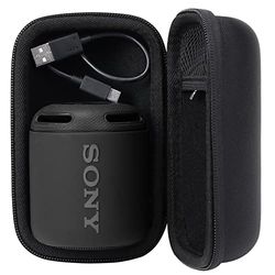Khanka EVA custodia viaggi borsa portaoggetti per sony SRS-XB13 speaker compatto portatile resistente all'acqua (XB13,Nero)