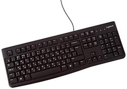 Logitech K120 Tastiera Cablata, Layout Russo, Nero