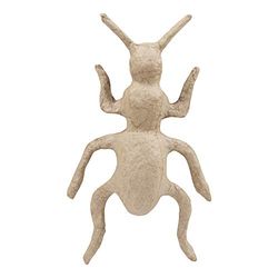 Décopatch - Ref AP165C - Small Ant - Papier Maché Object to Decorate - 3 x 9.5 x 16.5cm - Decorate with Décopatch Papers & PaperPatch Glue, Glitter, Paints