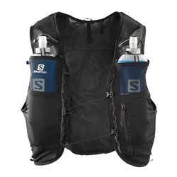 Salomon ADV Hydra Vest 4 Gilet d'hydratation Trail Running Randonnée Vélo Unisexe, Confort et stabilité, Accès Rapide à l’hydratation, Simplicité, Noir, L