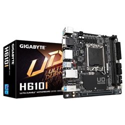 Gigabyte Scheda madre H610I - Supporta CPU Intel Core 14th, 4+1+1 Hybrid Digital VRM, fino a 5600MHz DDR5, 1xPCIe 3.0 M.2, GbE LAN, USB 3.2 Gen 1