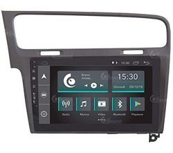 Costum Fit Bilradio för Volkswagen Golf 7 Grå Android GPS Bluetooth WiFi USB Full HD Touchscreen Display 10" Easyconnect