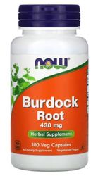 Now Foods - BURDOCK ROOT 430 MG | Raíz de Bardana | Apoyo para la Salud del Hígado y la Piel - 430 mg, 100 Cápsulas