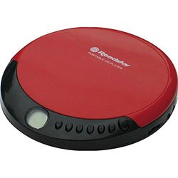 Roadstar PCD-435NCD/RD Discman Leitor de CD, CDA, CD-R, CD-RW, portátil com auriculares incluídos, sem fios, ecrã LCD, pilhas, vermelho