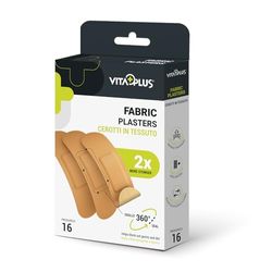 VITAPLUS Fabric Plaster Classic 16's - 72 x 19mm