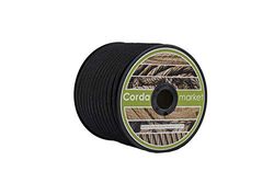 Cordamarket corda flame retardante anti-incêndios 9 mm preto 25 mts