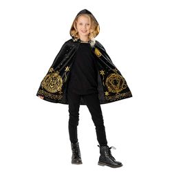 Rubies Costume Capa Harry Potter deluxe D'oro per bambini, cappotto con cappuccio, Ufficiale Warner, per Carnevale, Natale, Compleanni, Feste e Halloween.