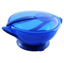 Bol Poupy avec couvercle et cuillère à micro-ondes pour rendre les aliments pour bébés pratiques, sûrs, fonctionnels et amusants.