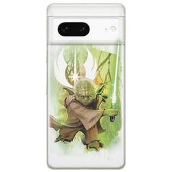 ERT GROUP mobile phone case for Google PIXEL 7 original and officially Licensed Star Wars pattern Yoda 005 optimally adapted to the shape of the mobile phone, case made of TPU