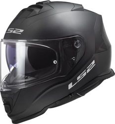 LS2 FF800 STORM II Dual Visor Full Face Motorcycle Helmet. SOLID MATT BLACK (S) 55-56cm
