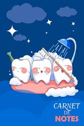 Carnet De Notes Dents: Beau Cahier De Notes Dents, Journal De Mes Dents, Idee Cadeau Dentiste| Agenda Motifs Dents, Prise De Notes