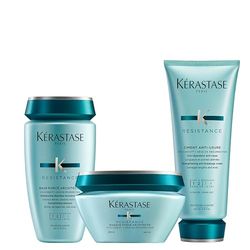 KÉRASTASE - Routine Résistance Force Architecte Pour Cheveux Colorés - Renforce & Protège - Technologie VITA-CIMENT® & Sève de Résurrection