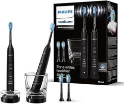 Philips Sonicare DiamondClean Series 9000 - Verpakking van twee sonische elektrische tandenborstels - Schonere tanden en tandvlees, met mobiele app, in zwart (model HX9914/63)