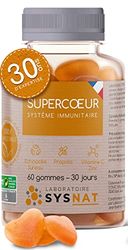 Défenses naturelles & système immunitaire • Zinc complement alimentaire Propolis Echinacea Sureau Vitamine C • multivitamines et minéraux • 60 gummies • Usine en France • Laboratoire SYSNAT