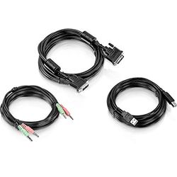 Trendnet TK-CD15 cavo per tastiera, video e mouse Nero 4,5 m
