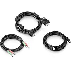 TRENDnet TK-CD15 15 ft. DVI-I, USB,and Audio KVM Cable Kit