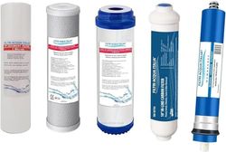 Kit Filtri Acqua 5 Stadi Ricambio Osmosi Inversa Depuratore Acqua con Membrana Osmosi Inversa 75 GPD Filtri Acqua Italia®