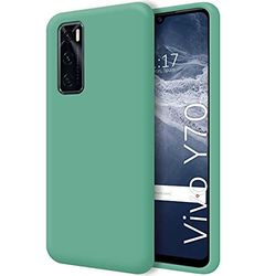 Tumundosmartphone Funda Silicona Líquida Ultra Suave para Vivo Y70 Color Verde