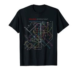 Camiseta con mapa de metro de Madrid | Metro, Underground Camiseta