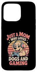 Gaming Dog For Women Funny Gift Idea Gamer Dogs Mom Case for iPhone 15 Pro Max