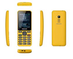 Teléfono Movil Maxcom MM139Y 2G, Pantalla 2,4" Color Amarillo